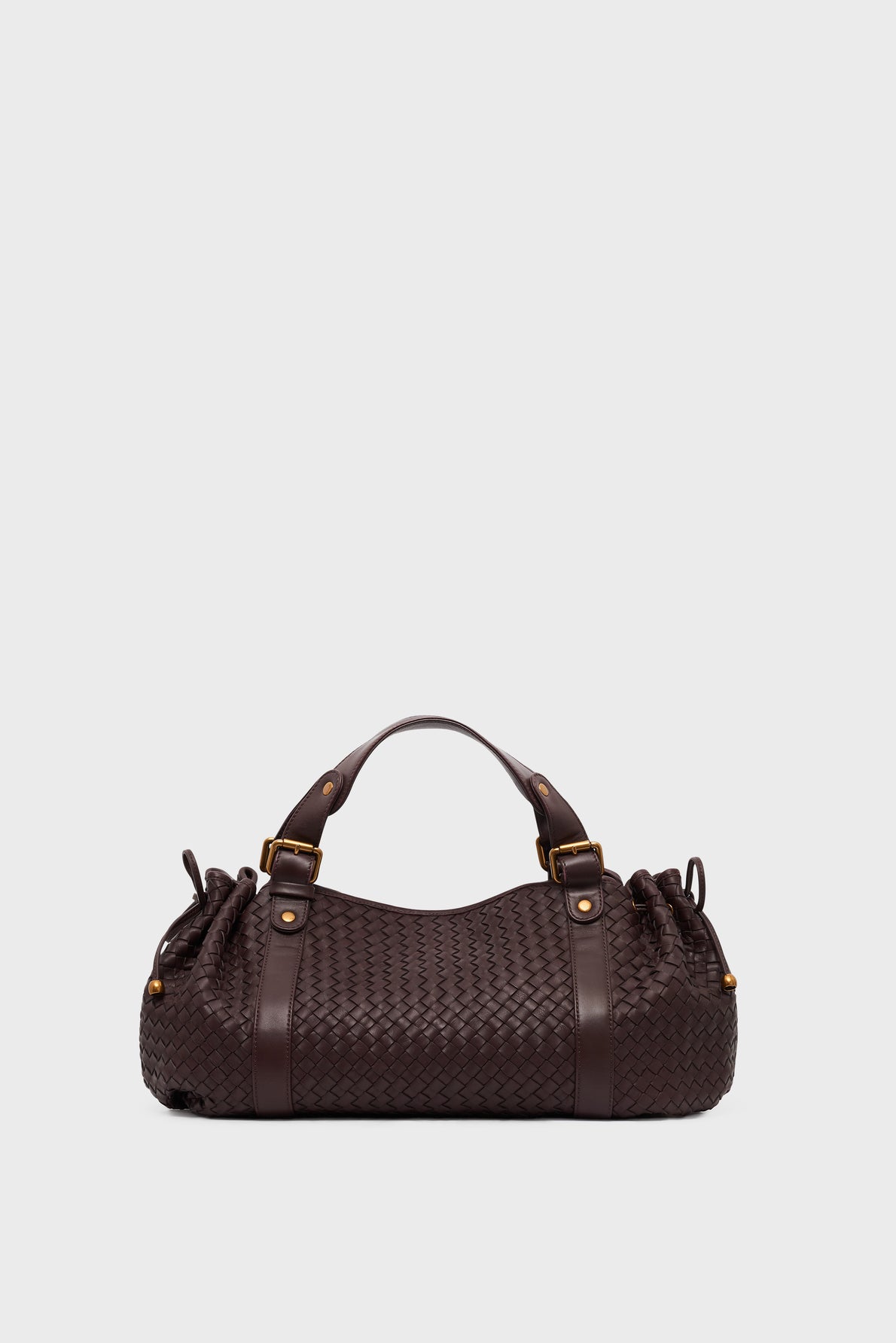 Sac 24H en cuir tressé marron Gerard Darel