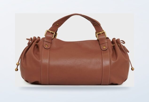 Sac Gerard Darel 24H en cuir avec fermeture aimantée et anses courtes