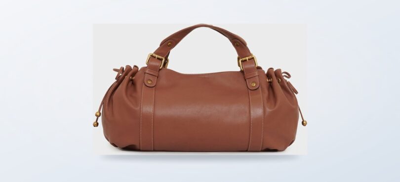 Sac Gerard Darel 24H en cuir avec fermeture aimantée et anses courtes