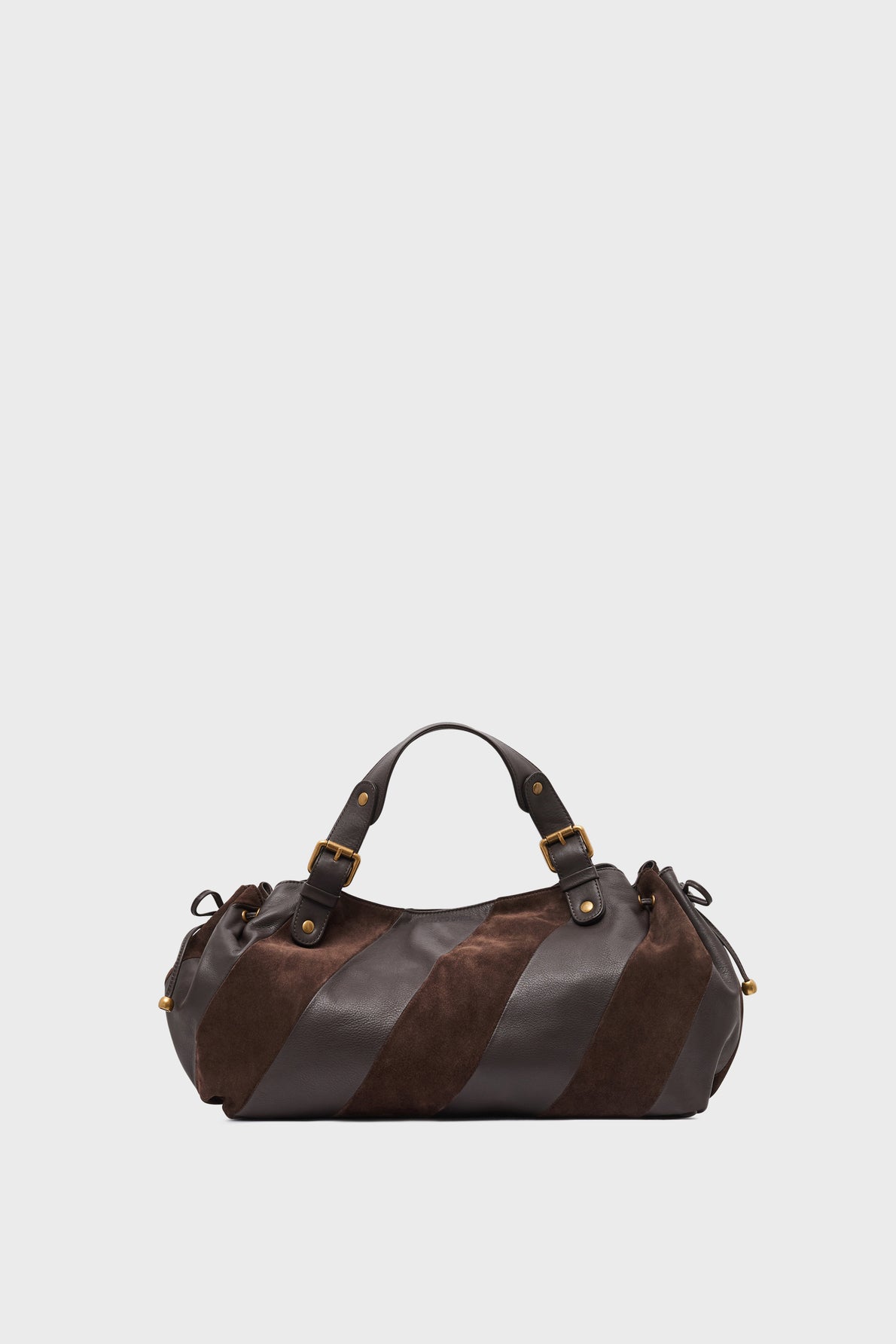 Sac 24H PATCHWORK en cuir marron Gerard Darel