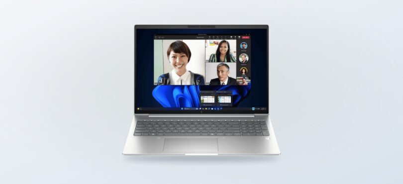 HP EliteBook 6 G1i 16 inch Laptop AI PC open on a white background