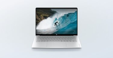 Silver HP OmniBook 5 laptop
