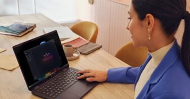 HP OmniBook Ultra laptop in a lifestyle setting