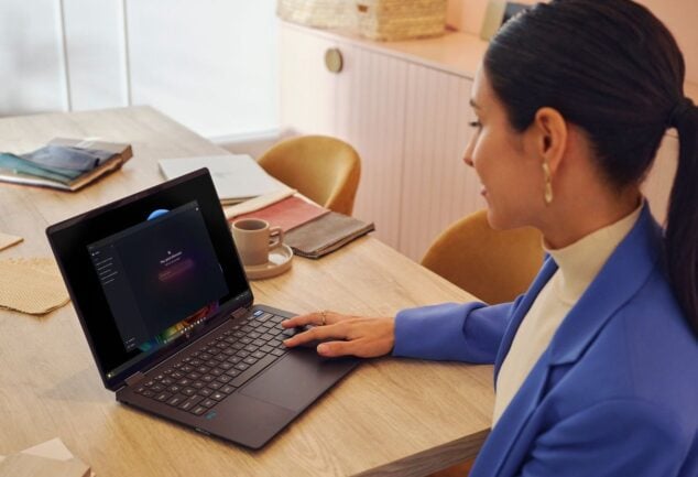 HP OmniBook Ultra laptop in a lifestyle setting