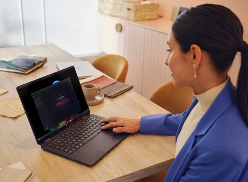 HP OmniBook Ultra laptop in a lifestyle setting