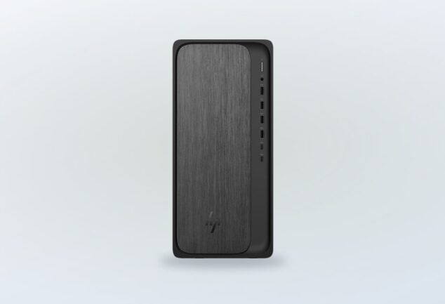 HP OmniDesk Desktop PC M02-0014 on a clean background