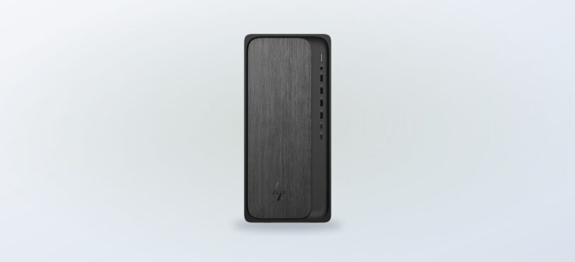 HP OmniDesk Desktop PC M02-0014 on a clean background