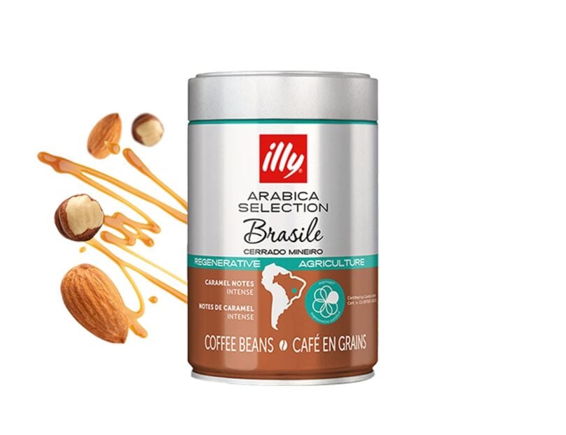 Barattolo di caffè Illy Arabica Selection Brasile Cerrado Mineiro in grani
