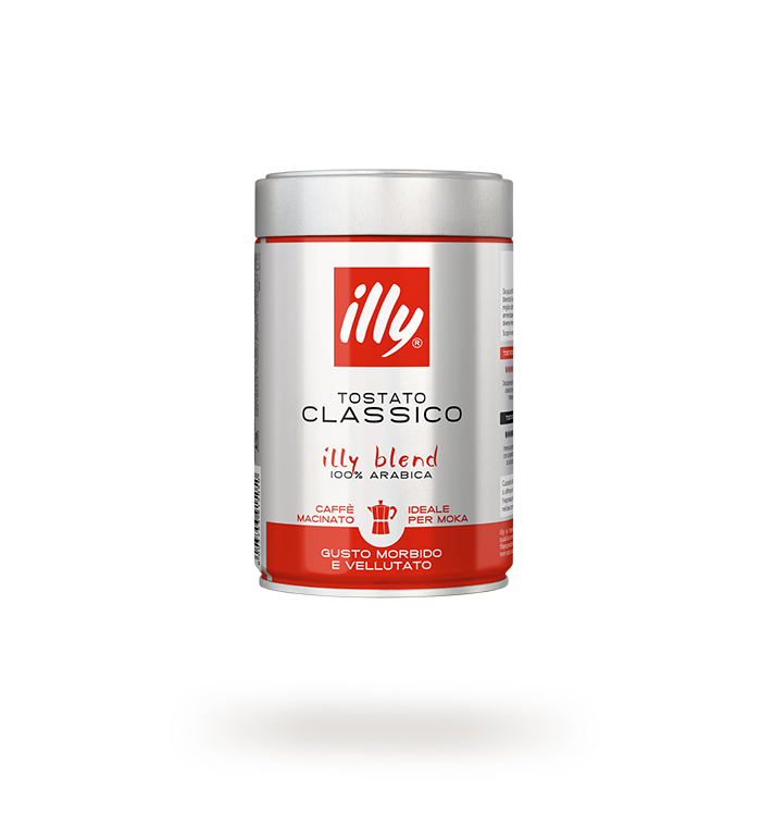 Barattolo di caffè Illy Moka macinato tostato CLASSICO
