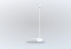 Complete white Nanit Floor Stand product view