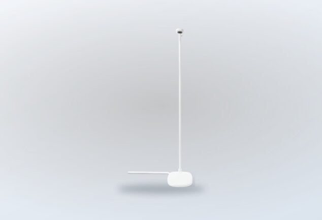 Complete white Nanit Floor Stand product view