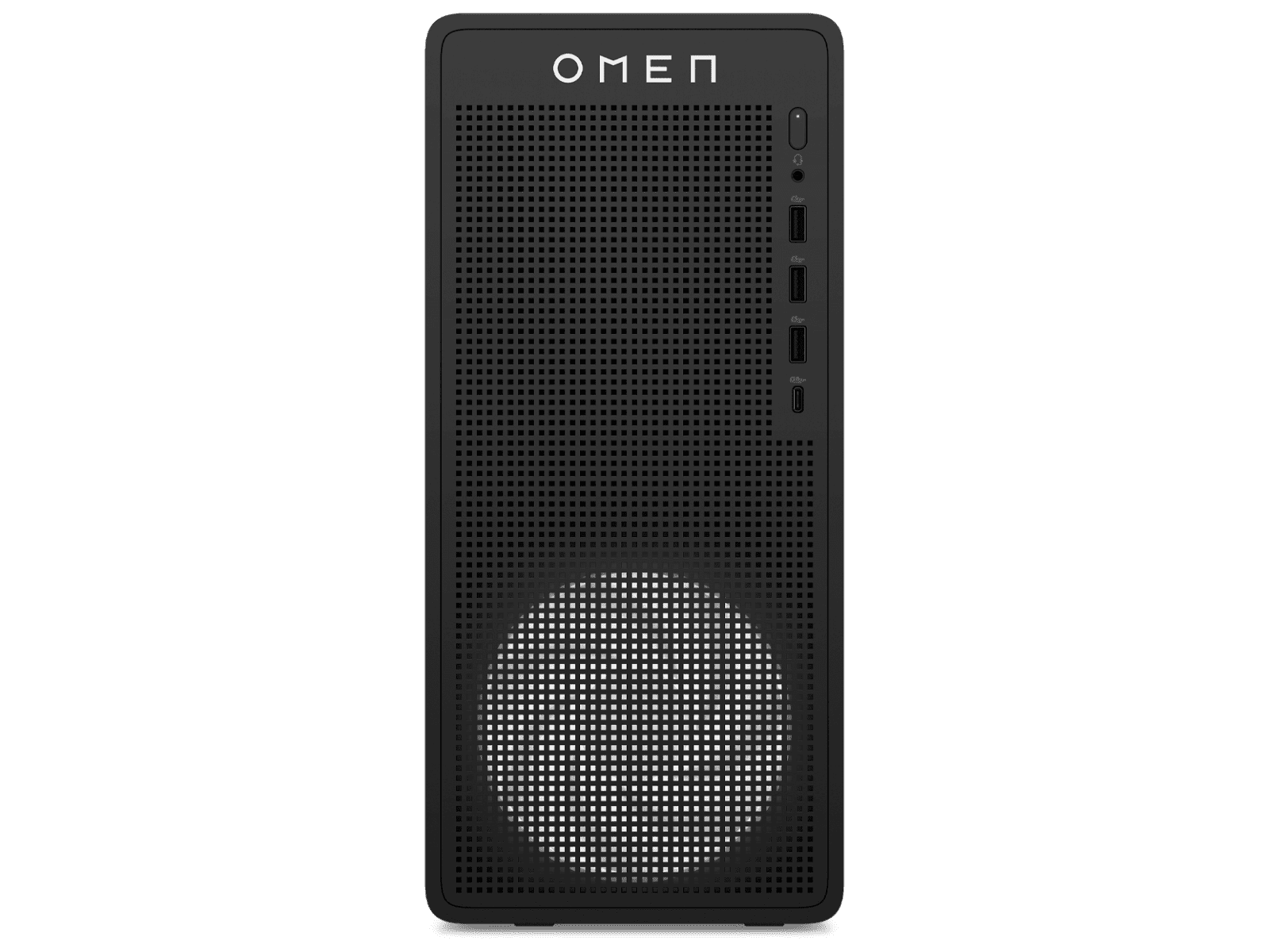OMEN 16L gaming desktop tower on a clean background