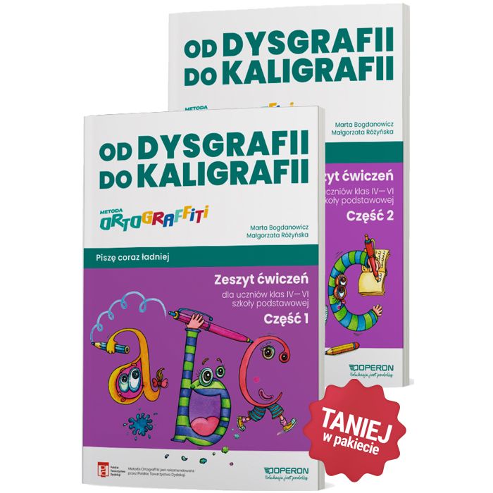 Zestaw Ortograffiti od dysgrafii do kaligrafii dla klas 4-6