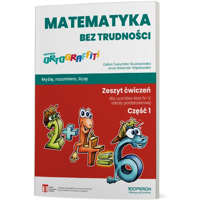 Okładka publikacji Ortograffiti Matematyka bez trudności, część 1