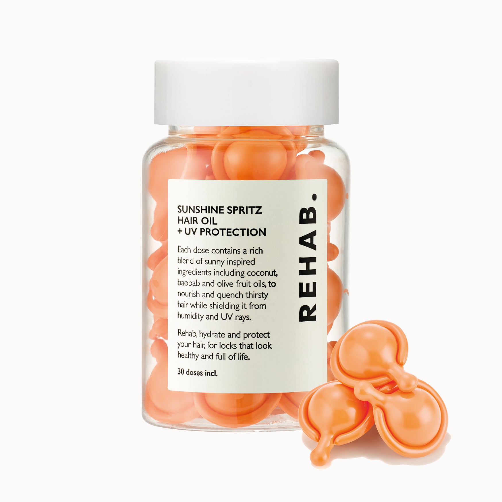 Styled hair oil product scene