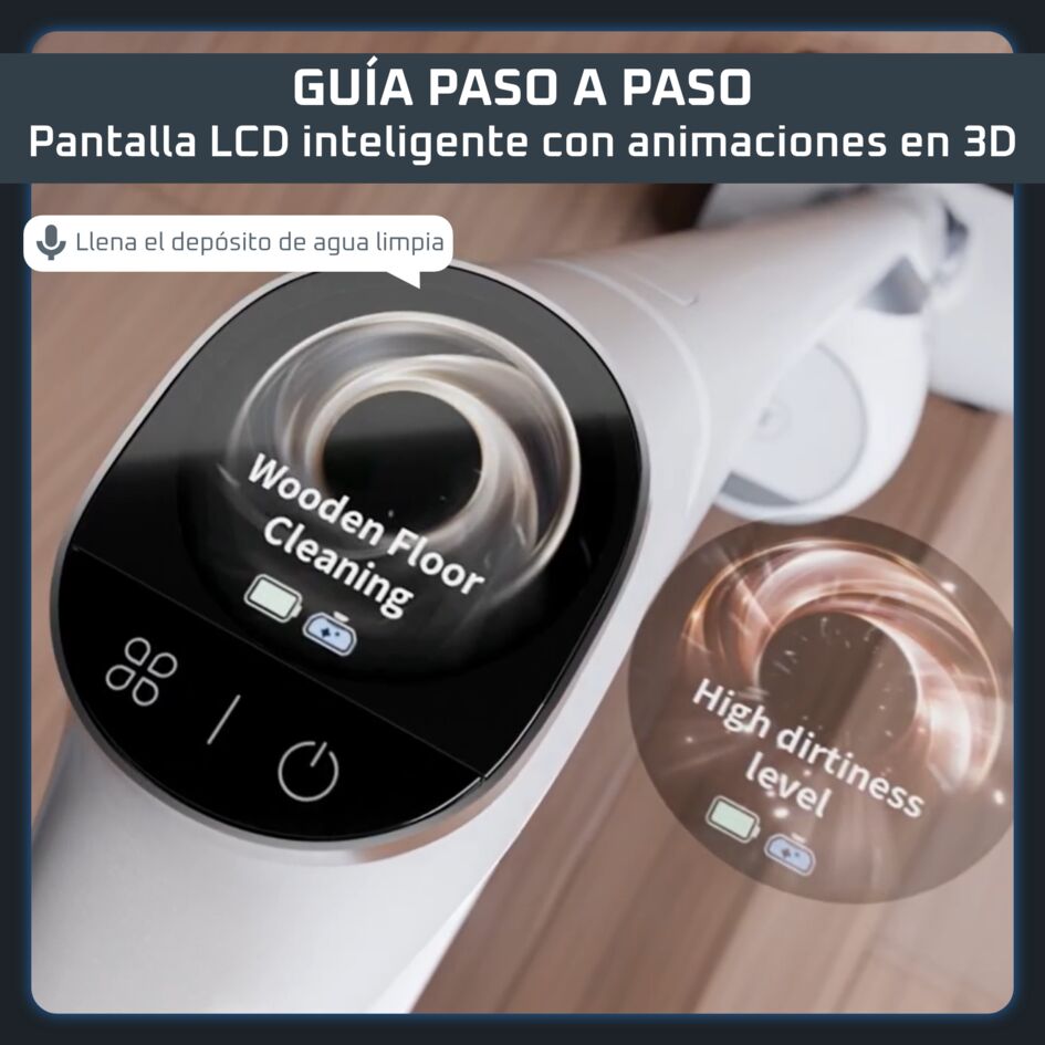 Fregona eléctrica Rowenta X-Clean 12 con guía inteligente