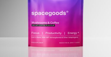 Spacegoods Rainbow Dust decaf coffee flavour pouch