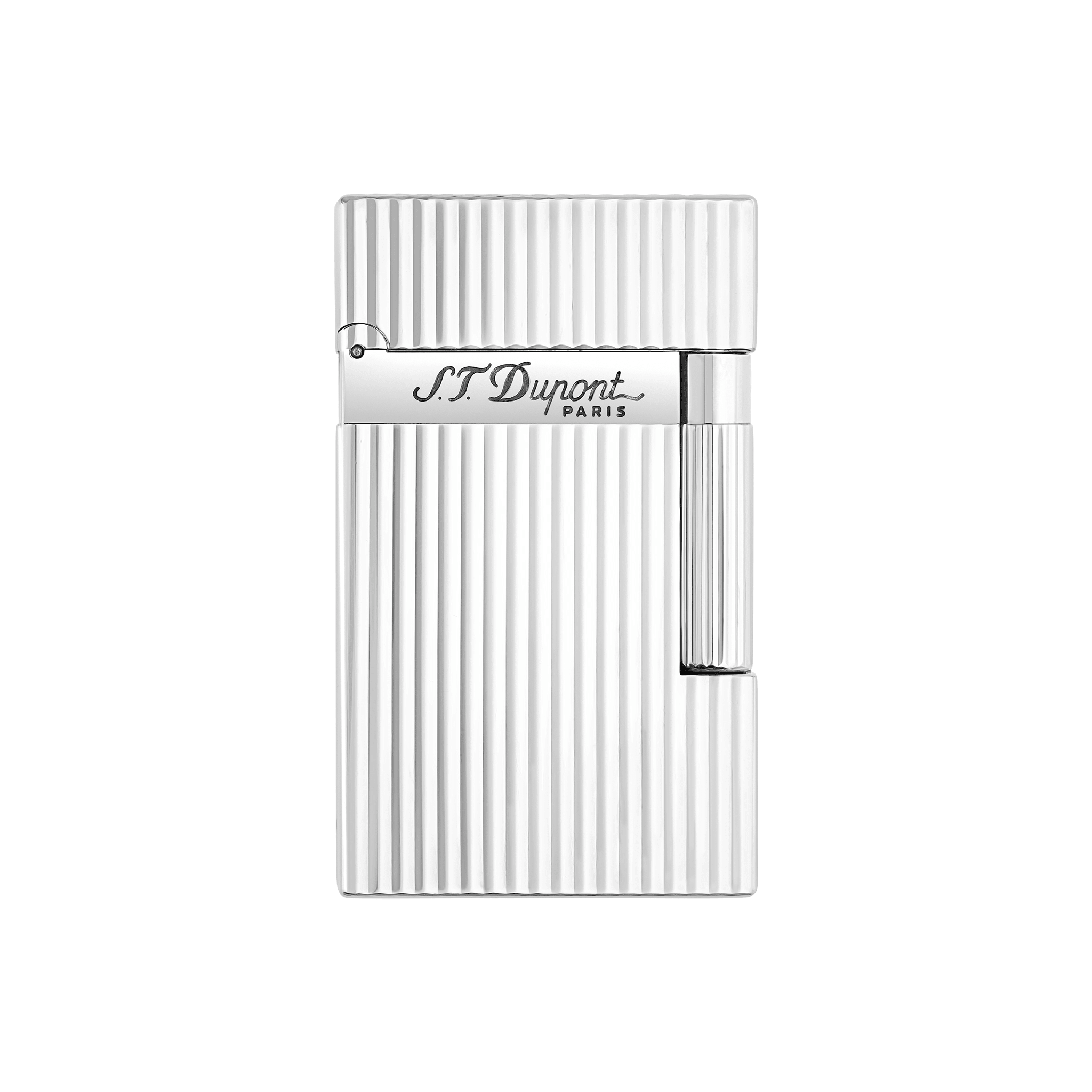 Silver finish Ligne 2 Guilloche lighter
