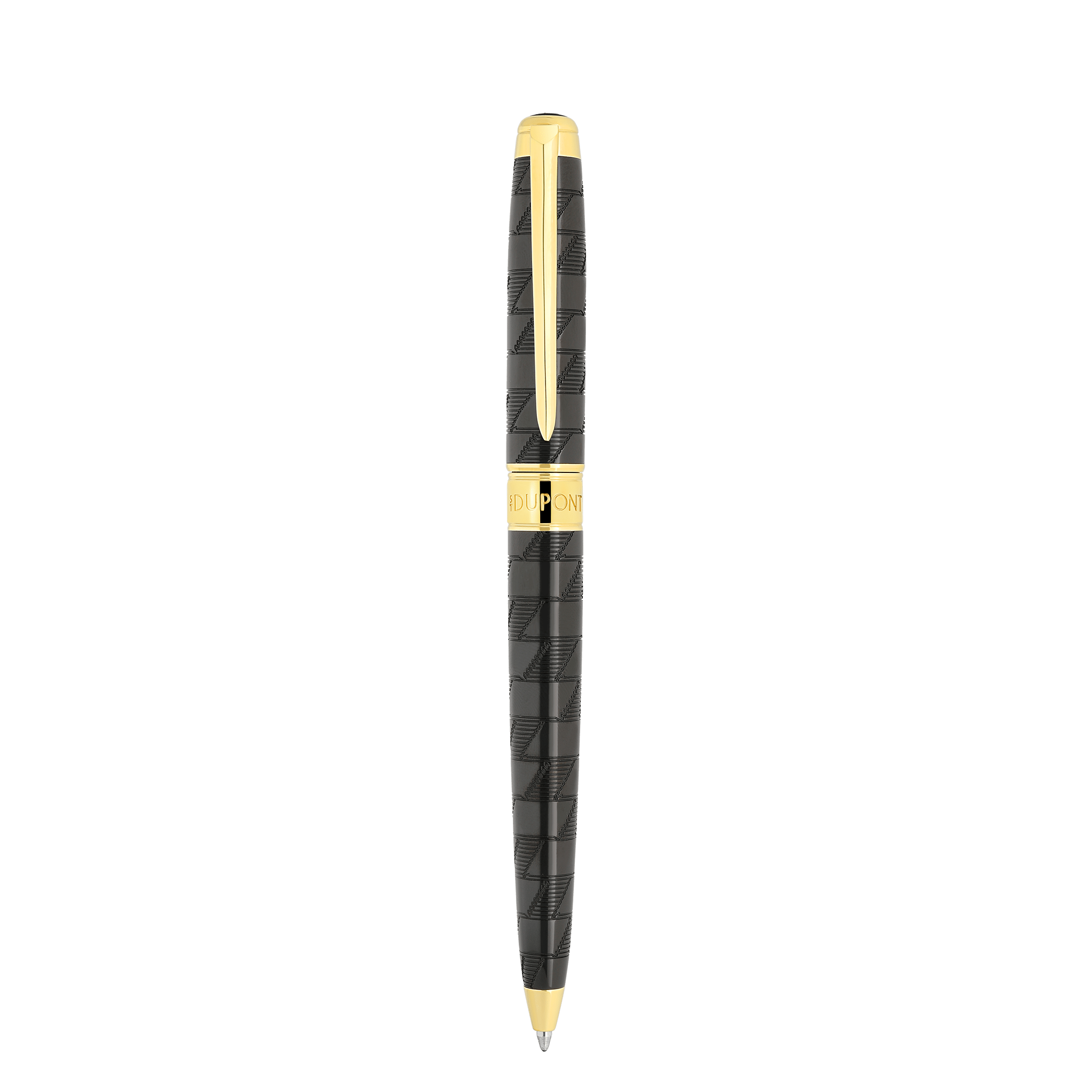 Black and gold Line D Eternity Medium Ballpoint Pen